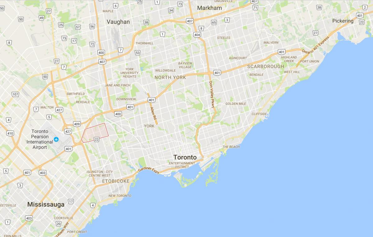 خريطة Richview مدينة تورونتو