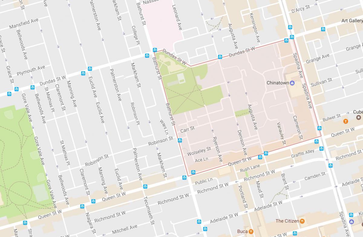 خريطة من Alexandra park حي تورونتو