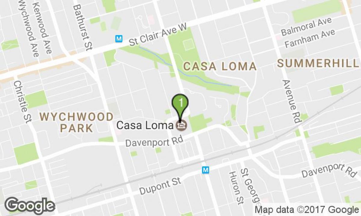 خريطة Casa Loma تورونتو