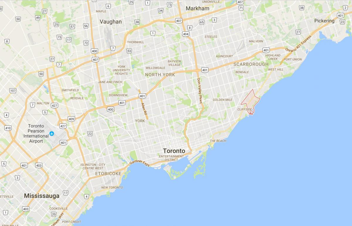 خريطة Cliffcrest مدينة تورونتو
