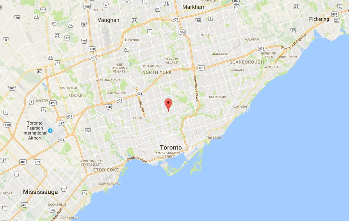 خريطة davisville فنادق قرية مدينة تورونتو