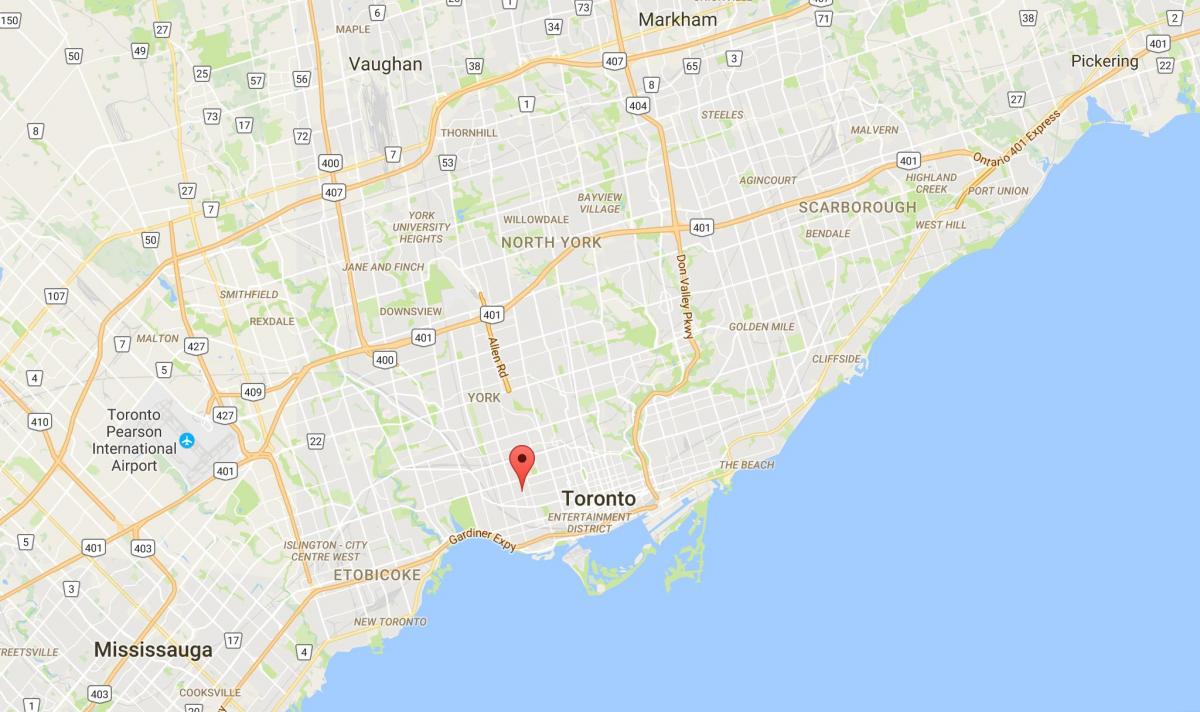 خريطة Dufferin بستان مدينة تورونتو