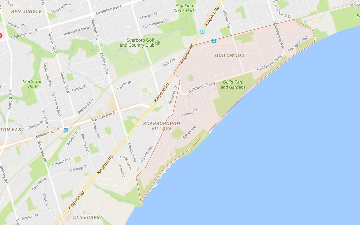 خريطة Guildwood حي تورونتو