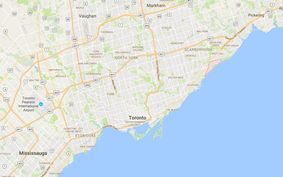 خريطة Guildwood مدينة تورونتو
