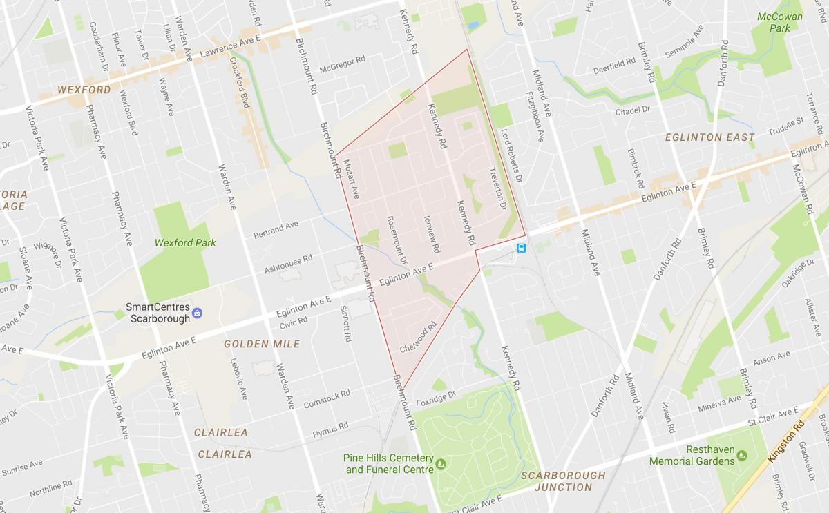 خريطة Ionview حي تورونتو
