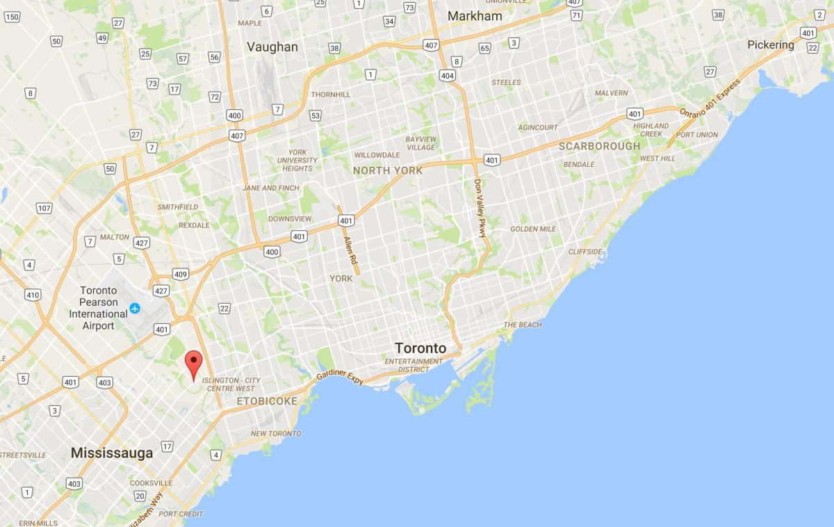خريطة Markland الخشب مدينة تورونتو
