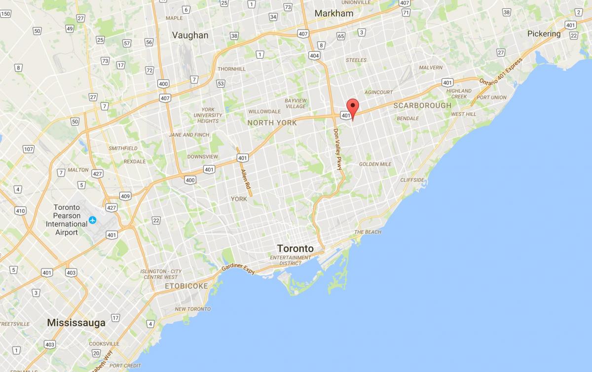 خريطة Maryvale مدينة تورونتو