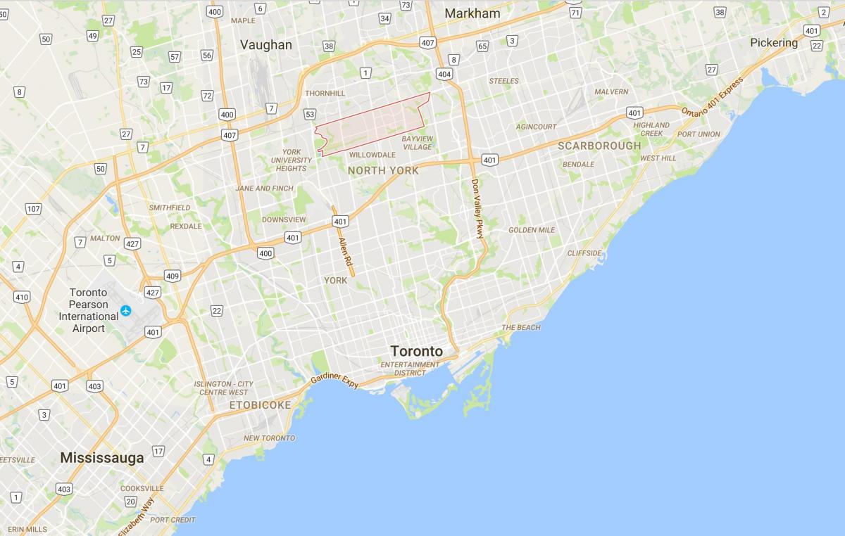 خريطة Newtonbrook مدينة تورونتو
