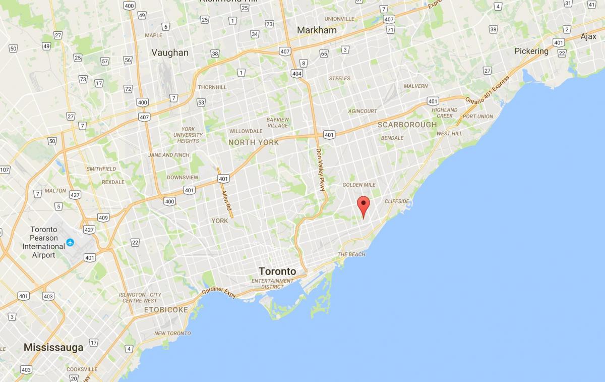 خريطة Oakridge مدينة تورونتو