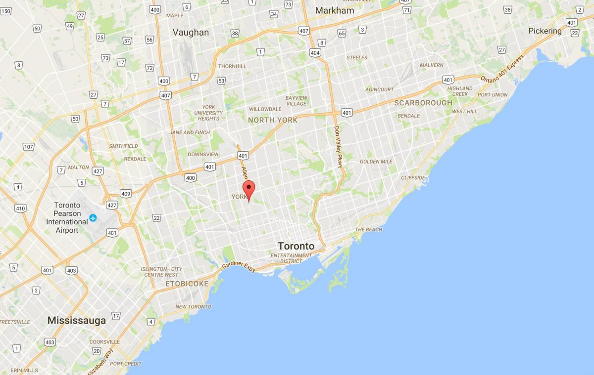 خريطة أوكوود–فوغان مدينة تورونتو
