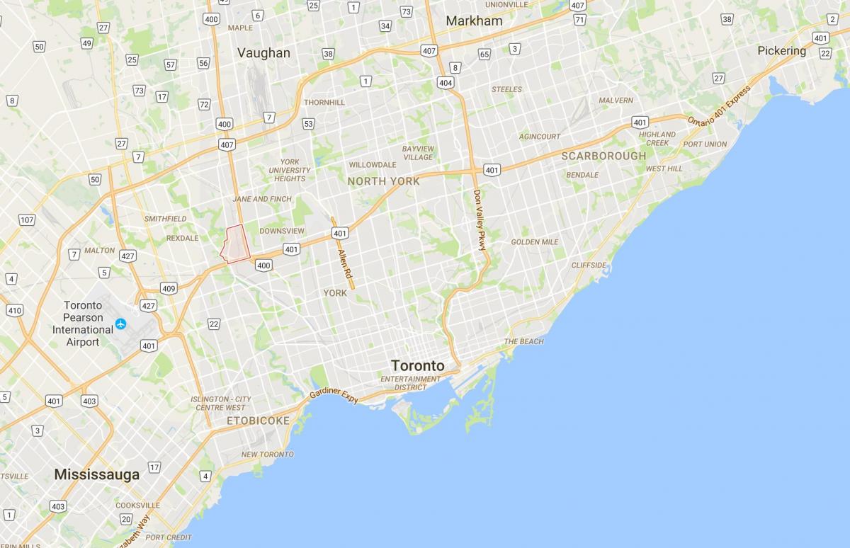 خريطة Pelmo بارك – Humberlea مدينة تورونتو