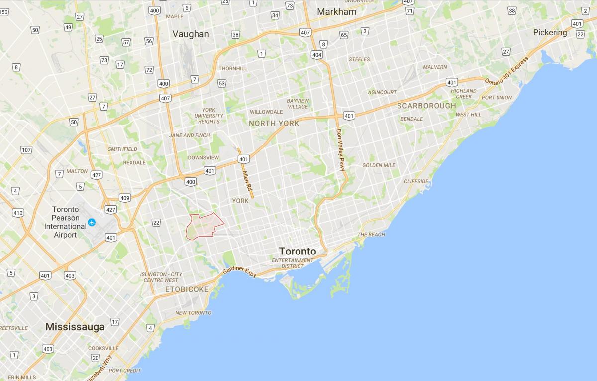خريطة Rockcliffe–سميث مدينة تورونتو