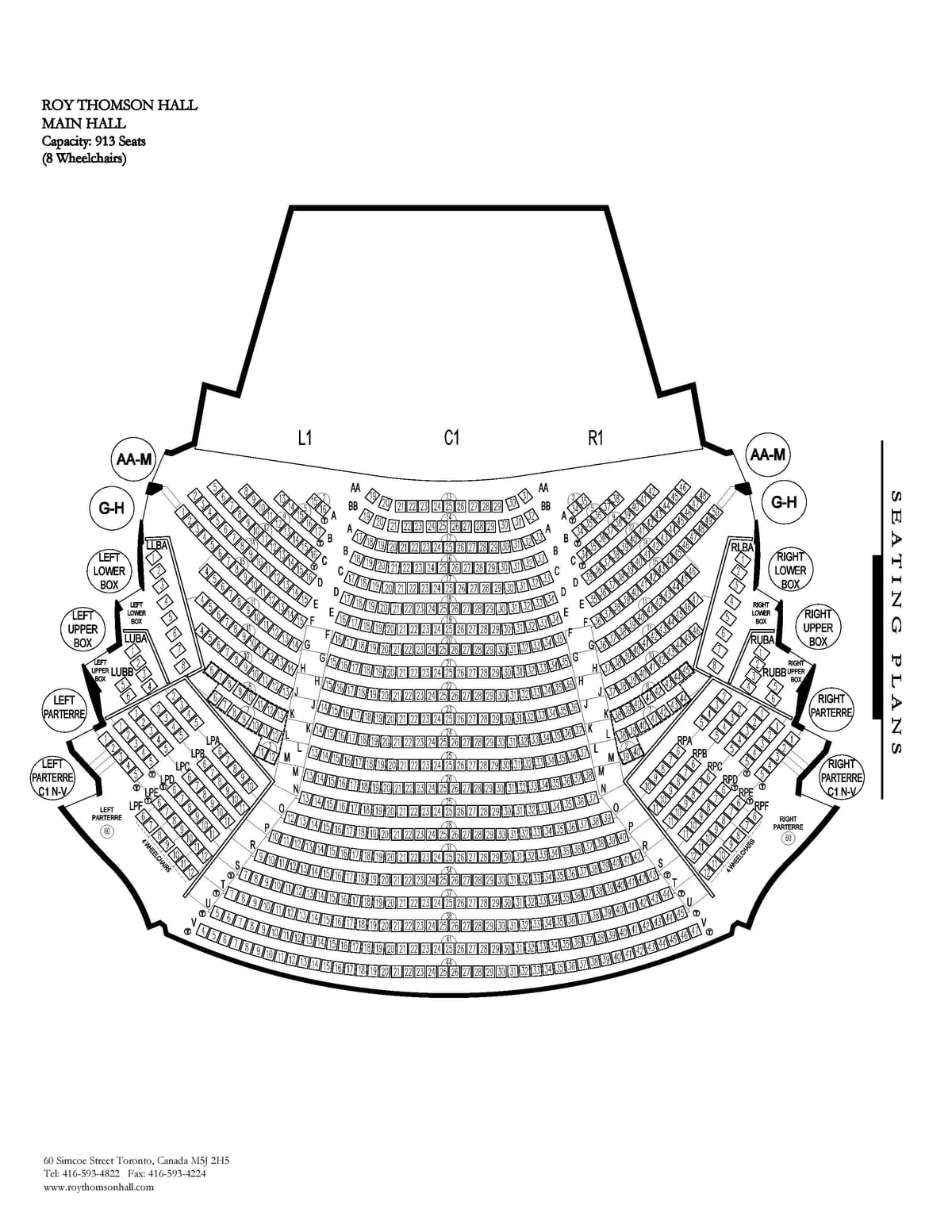خريطة Roy Thomson Hall