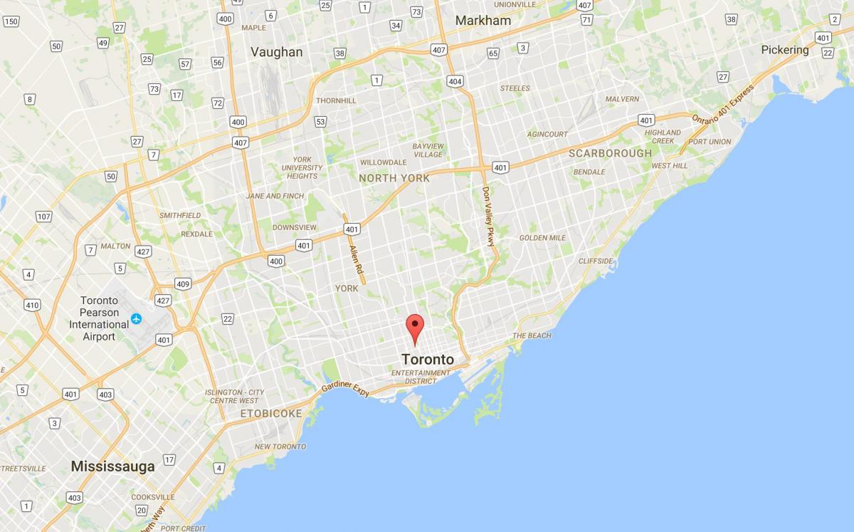خريطة اكتشاف مدينة تورونتو