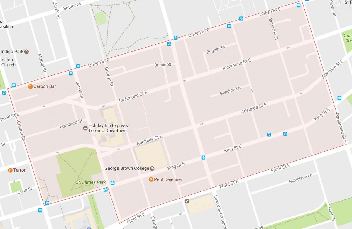 خريطة المدينة القديمة حي تورونتو