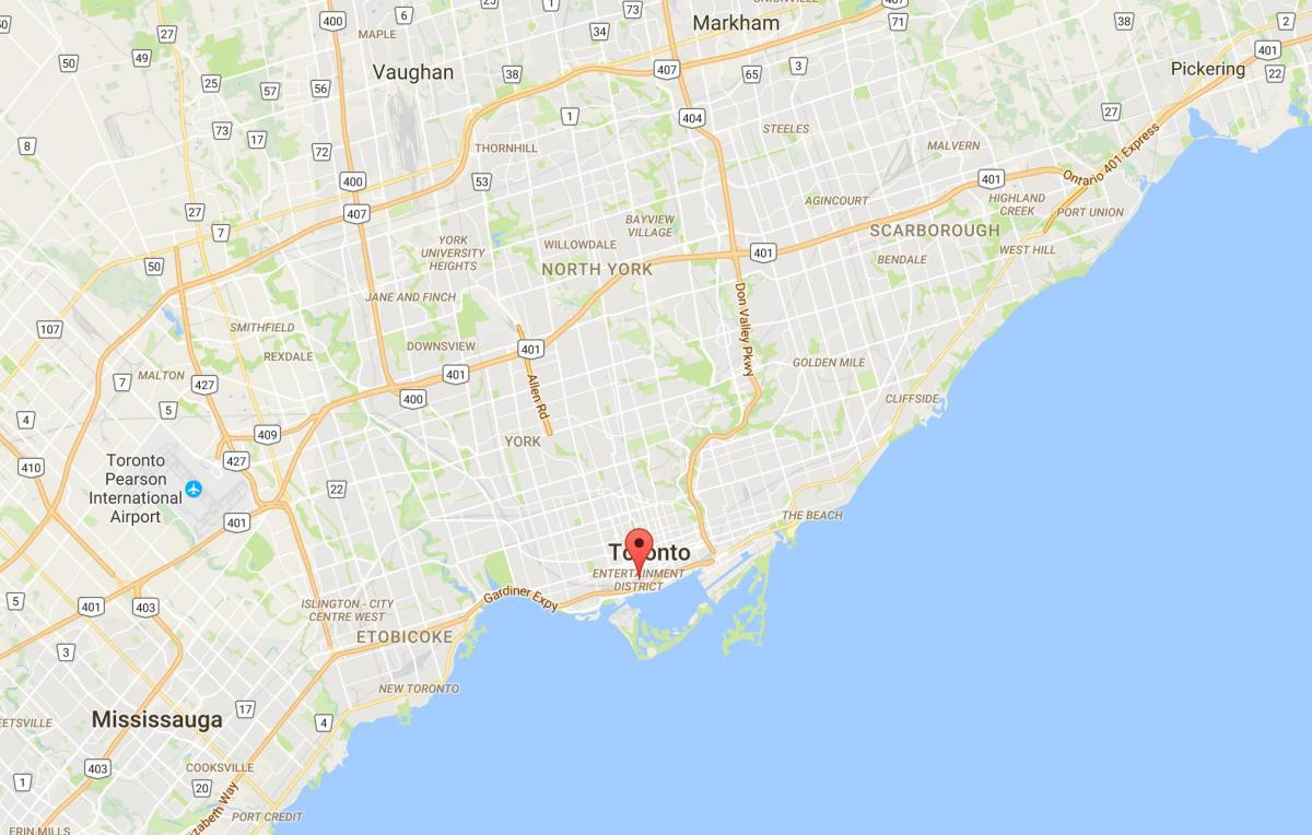 خريطة مدينة مدينة تورونتو