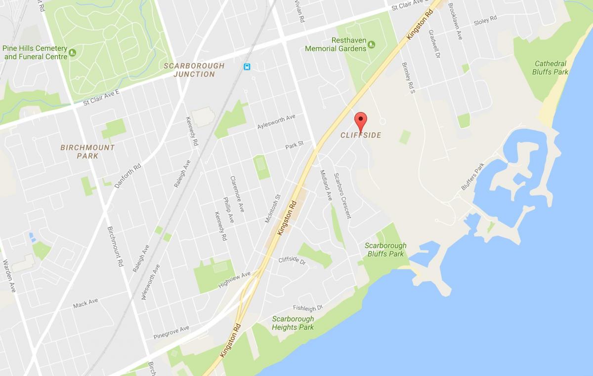 خريطة حي الجرف تورونتو