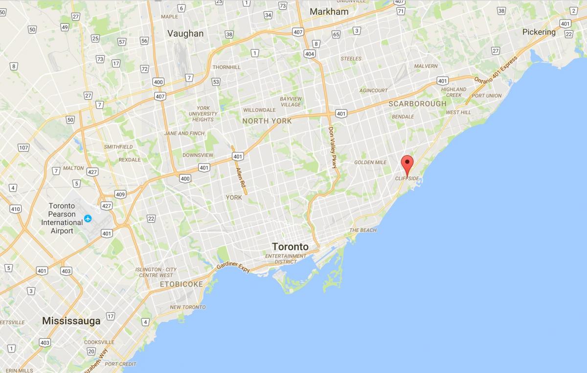 خريطة الجرف مدينة تورونتو