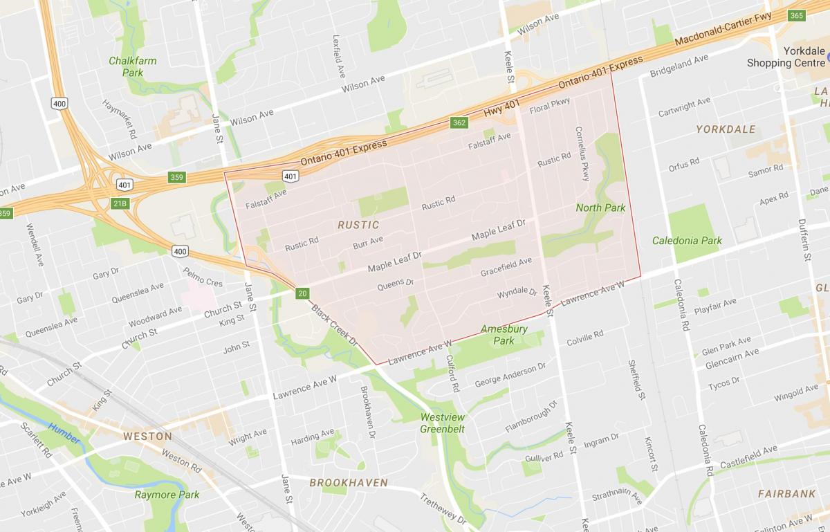 خريطة القيقب Leafneighbourhood تورونتو