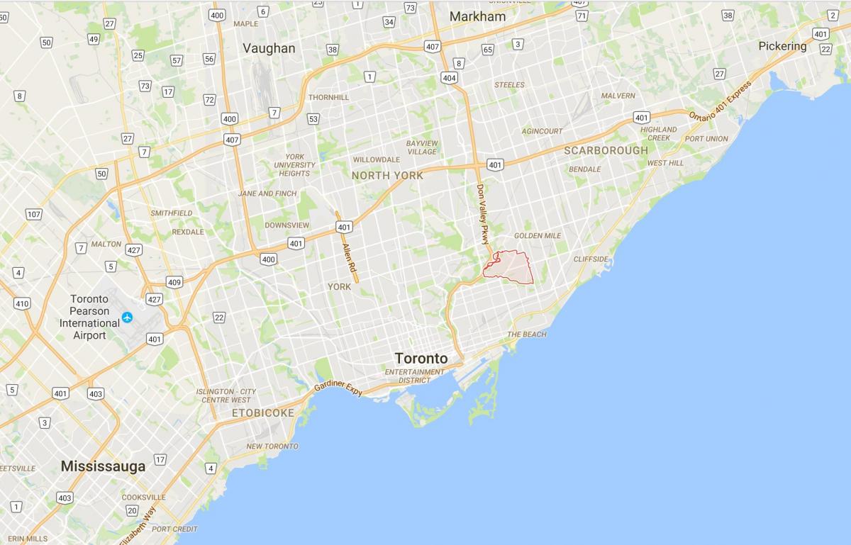 خريطة برايدل مدينة تورونتو