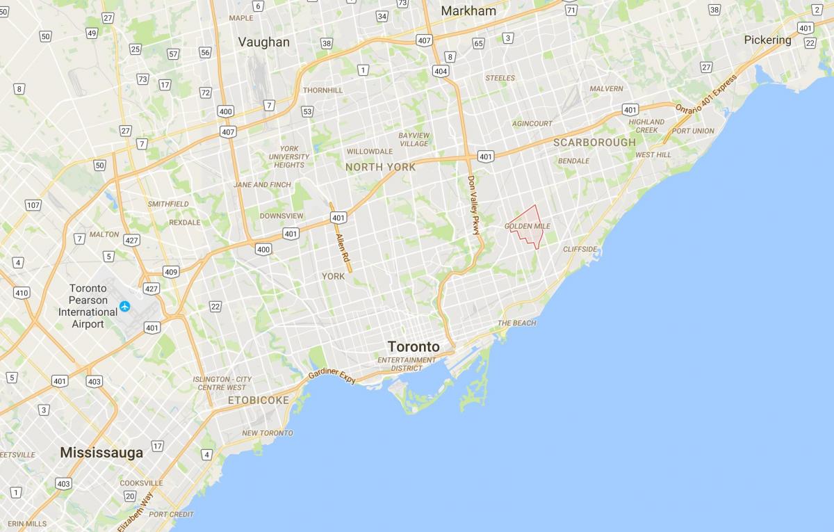 اعرض الخريطة جولدن مايل مدينة تورونتو