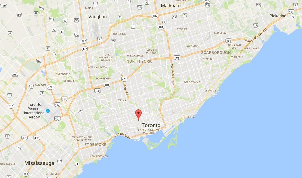 خريطة بالمرستون مدينة تورونتو
