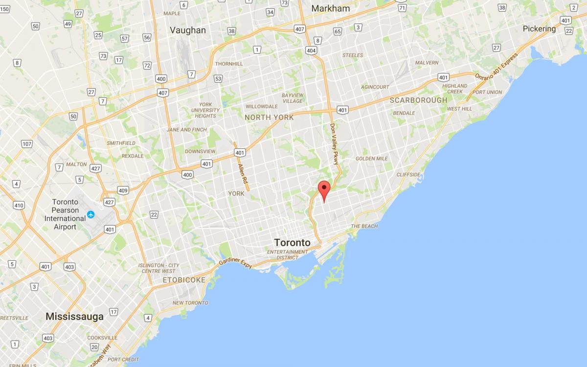 خريطة بيب قرية مدينة تورونتو