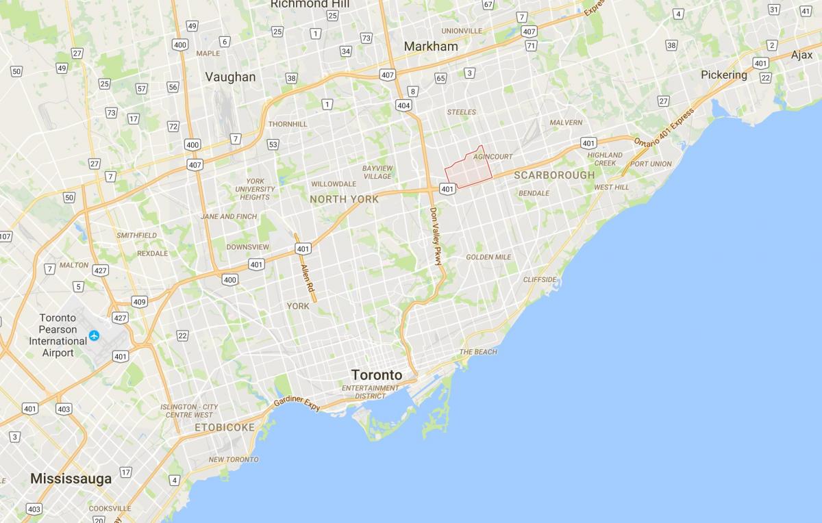خريطة تام O'Shanter – Sullivandistrict تورونتو
