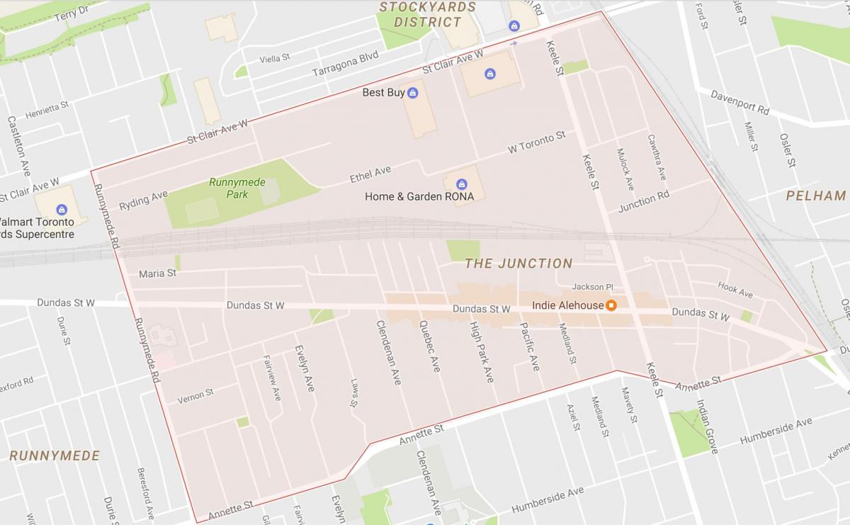 خريطة تقاطع حي تورونتو
