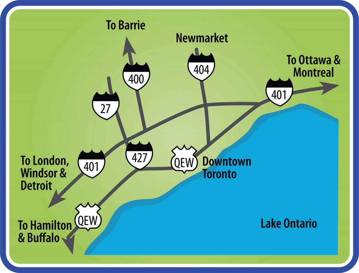 خريطة الطرق تورونتو