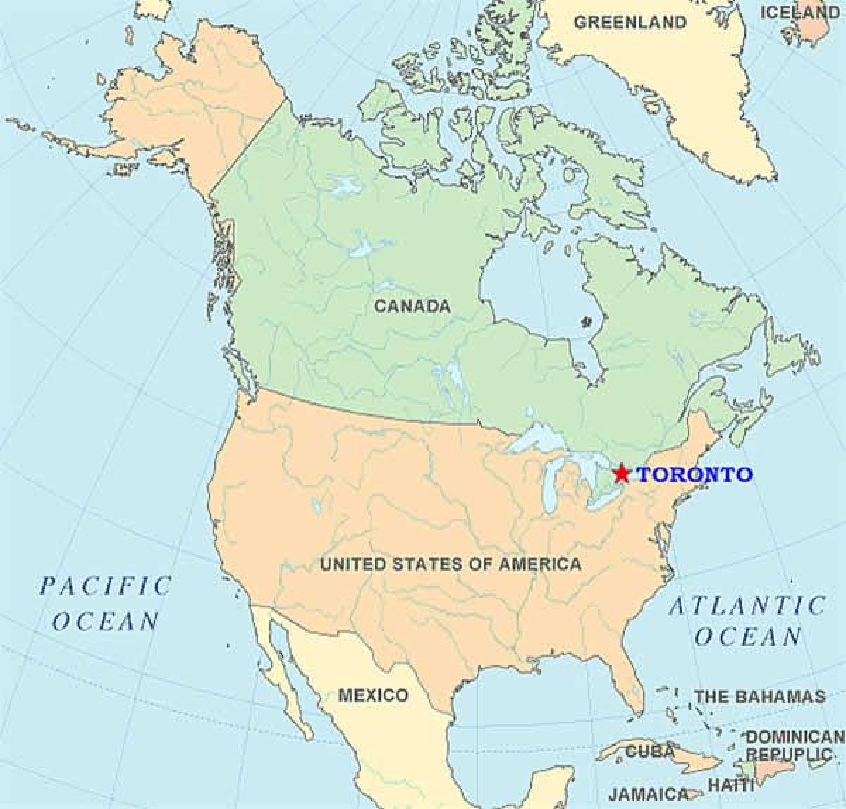 خريطة تورونتو في الولايات المتحدة