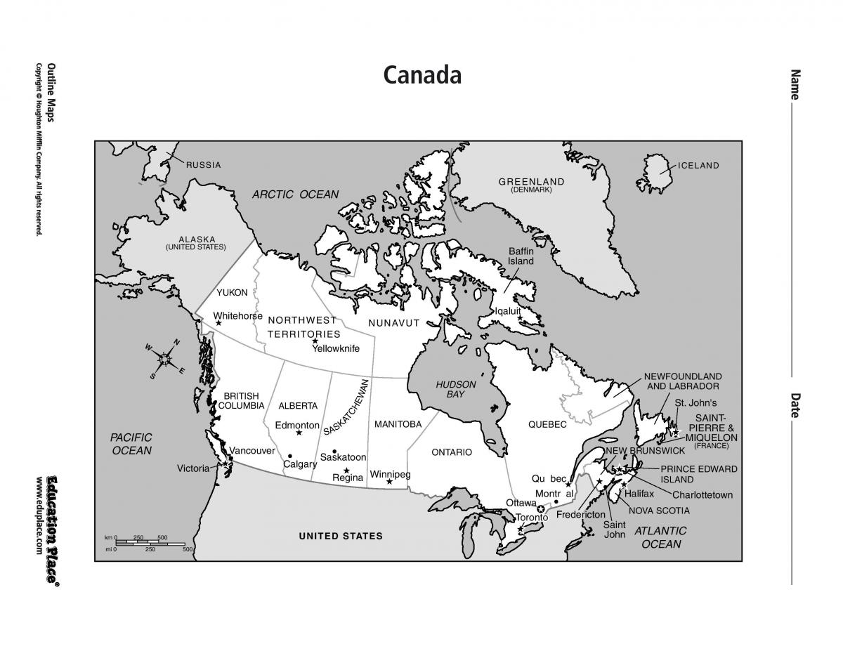 خريطة تورنتو في كندا