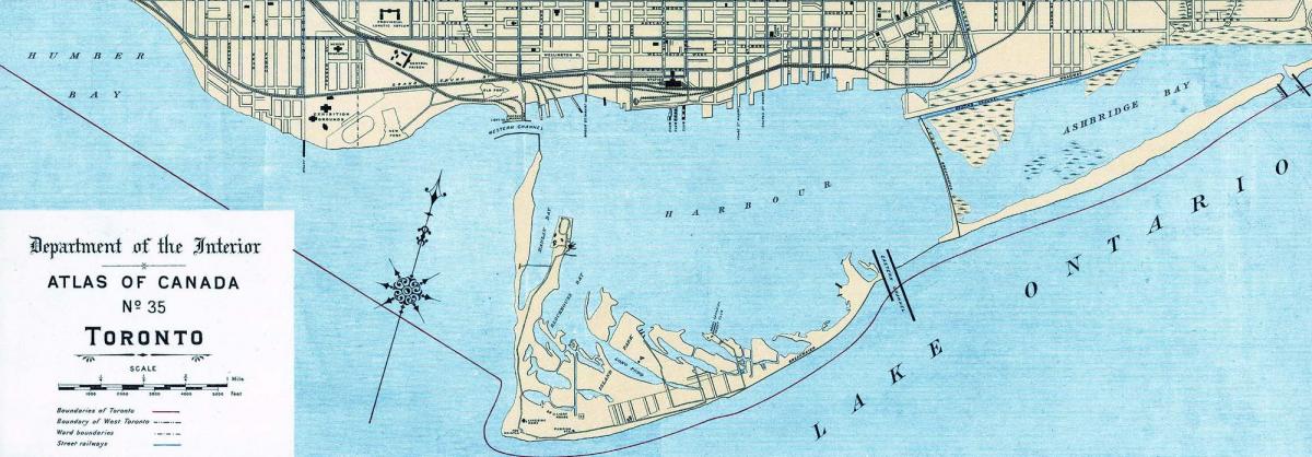خريطة ميناء تورنتو عام 1906