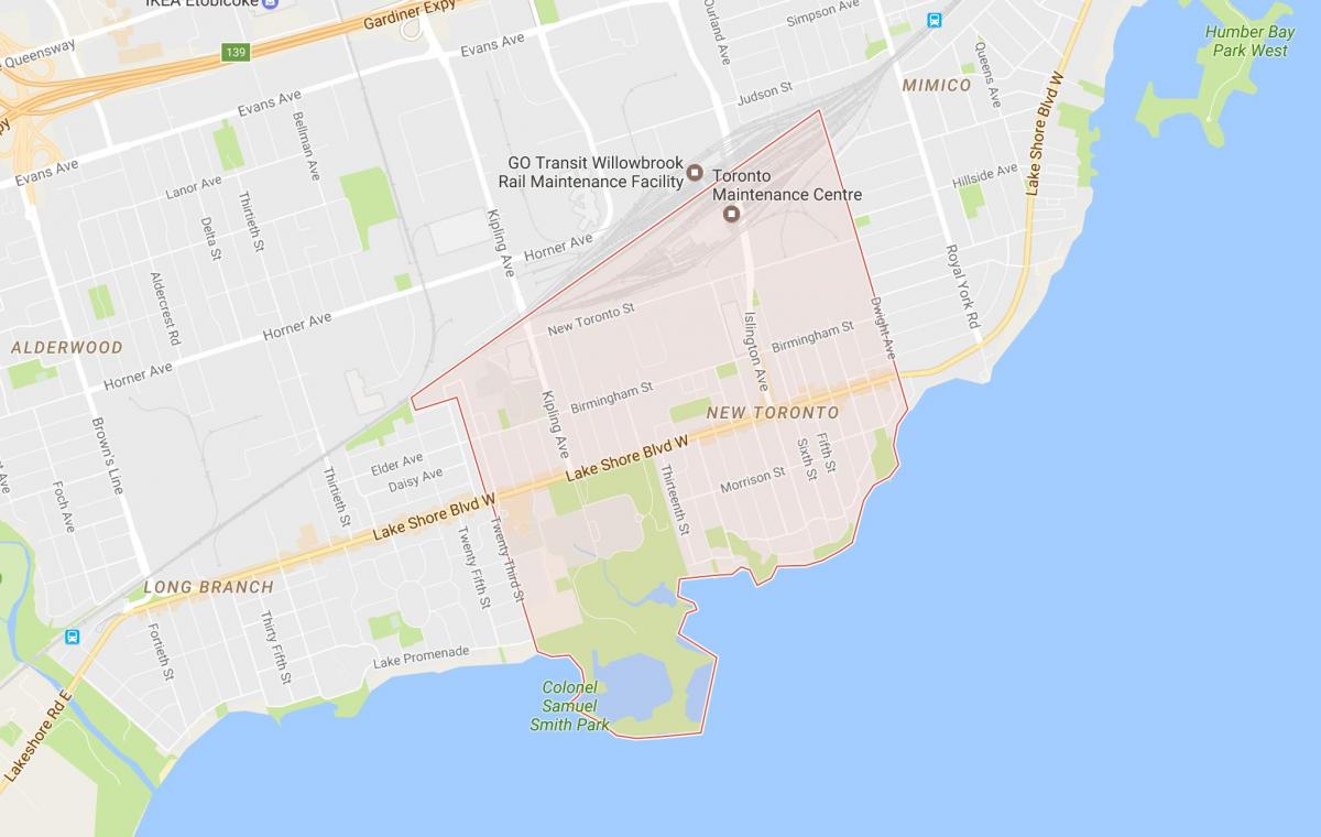 خريطة جديدة تورونتو حي تورونتو