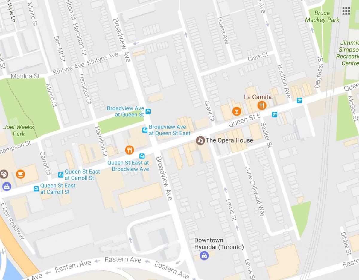 خريطة دار الأوبرا تورونتو