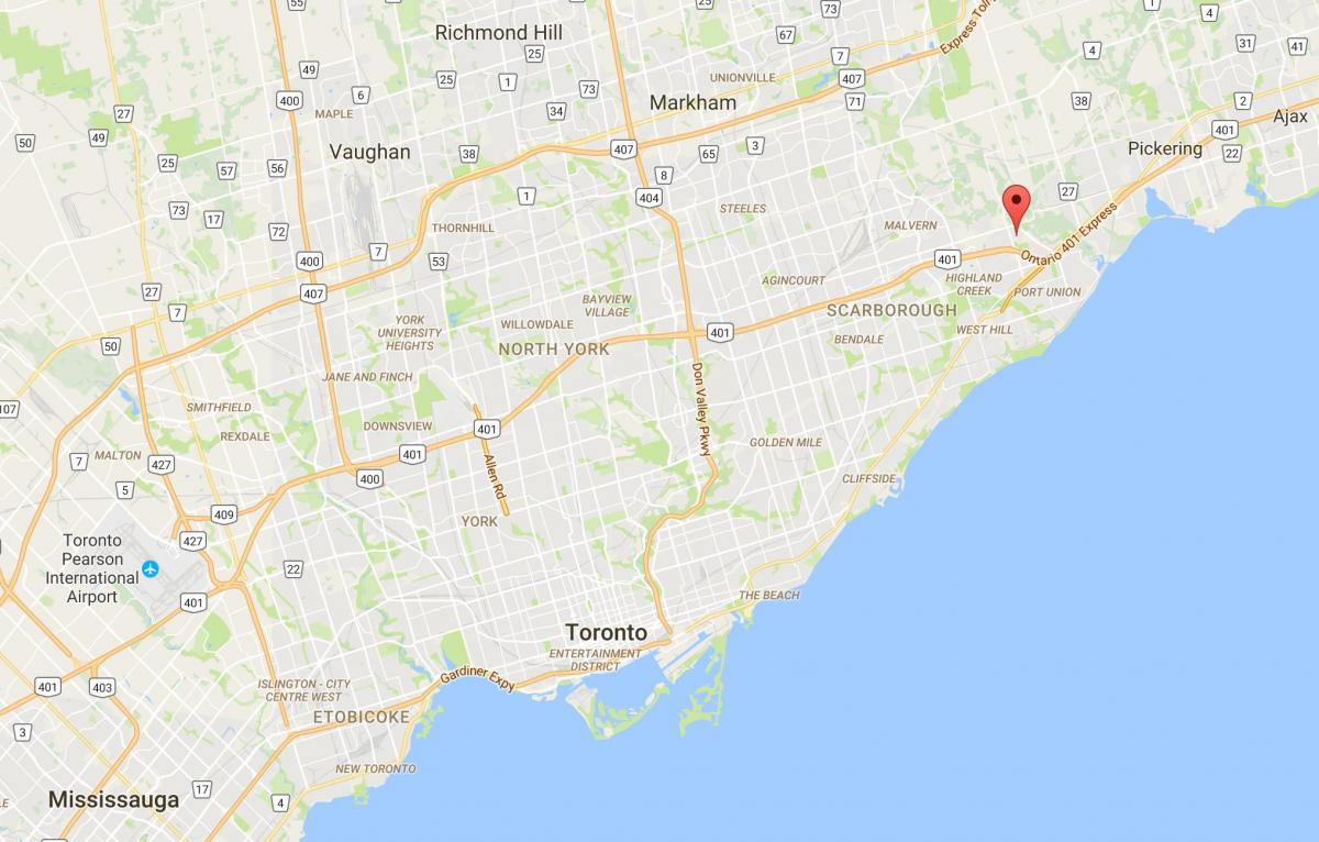 خريطة روج مدينة تورونتو