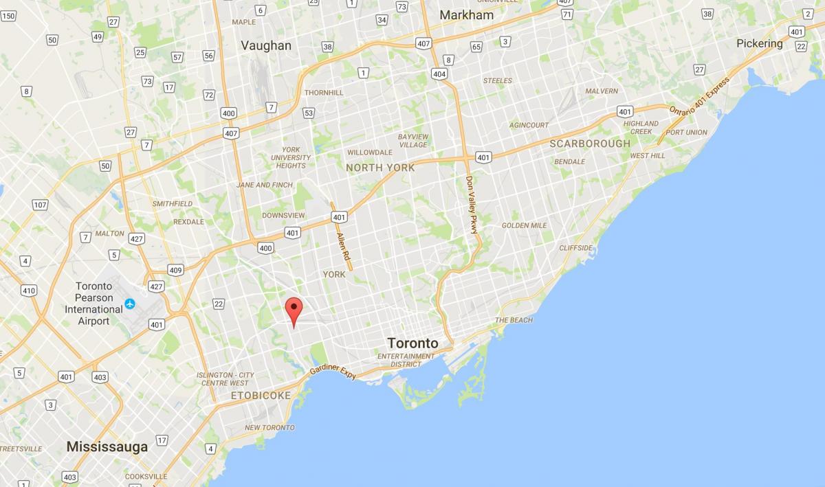 خريطة رونيميد مدينة تورونتو