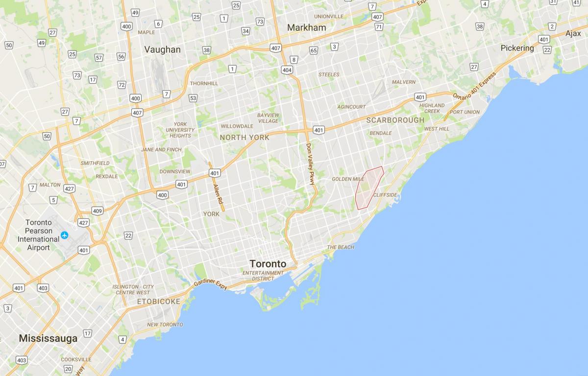 خريطة سكاربورو Junctiondistrict تورونتو