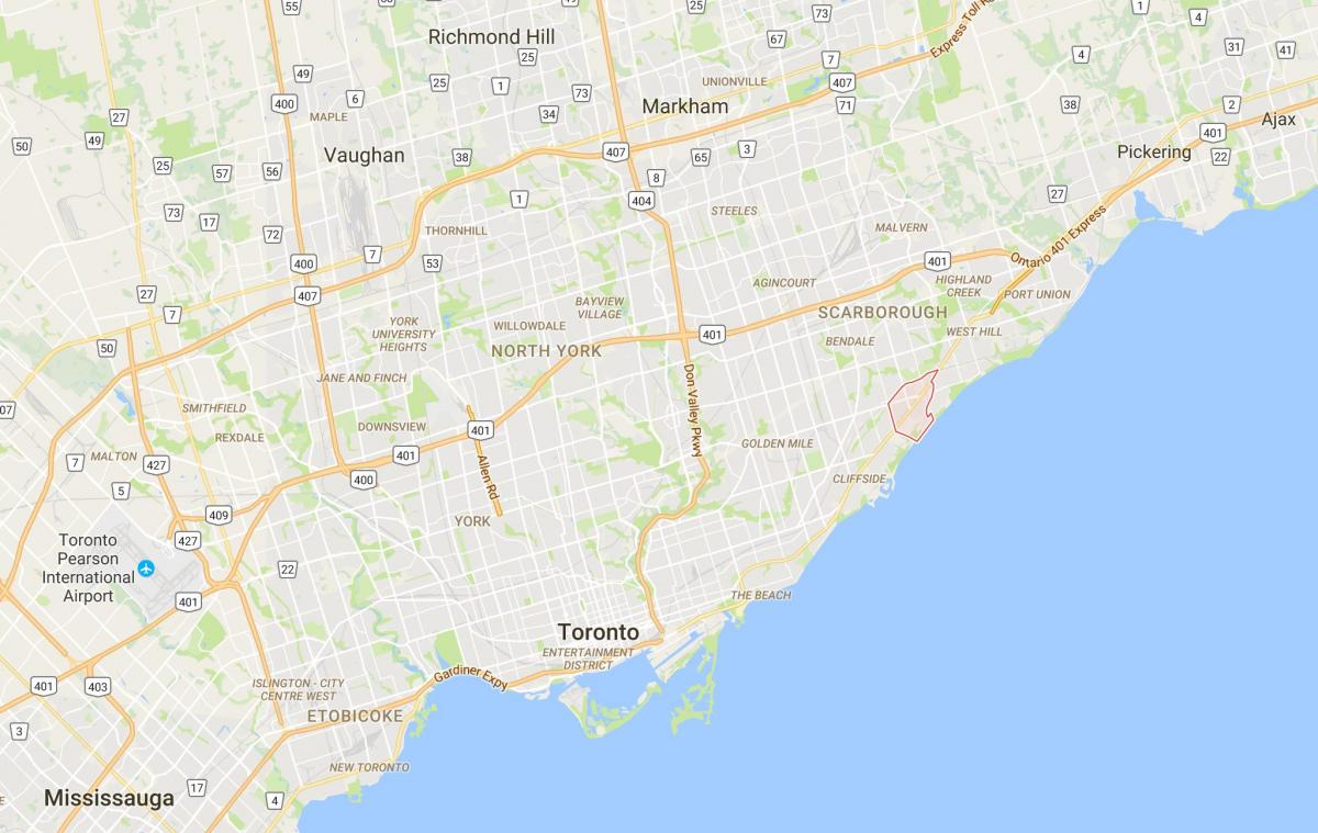 خريطة سكاربورو قرية مدينة تورونتو
