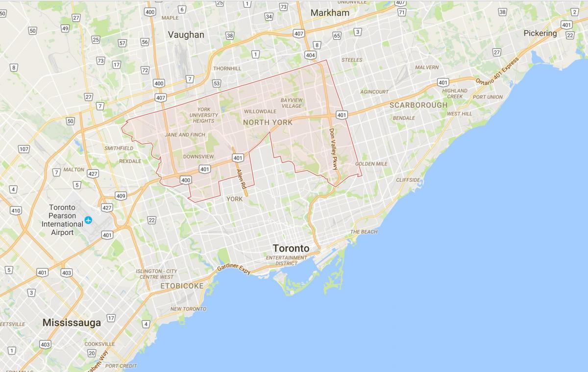 خريطة ضاحية تورونتو مدينة تورونتو
