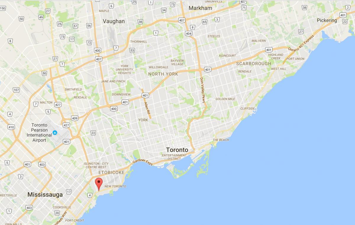 خريطة طويلة فرع مدينة تورونتو