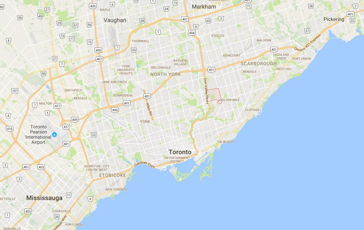 خريطة فيكتوريا قرية مدينة تورونتو