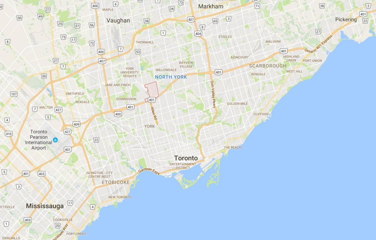 خريطة كلانتون مدينة تورونتو
