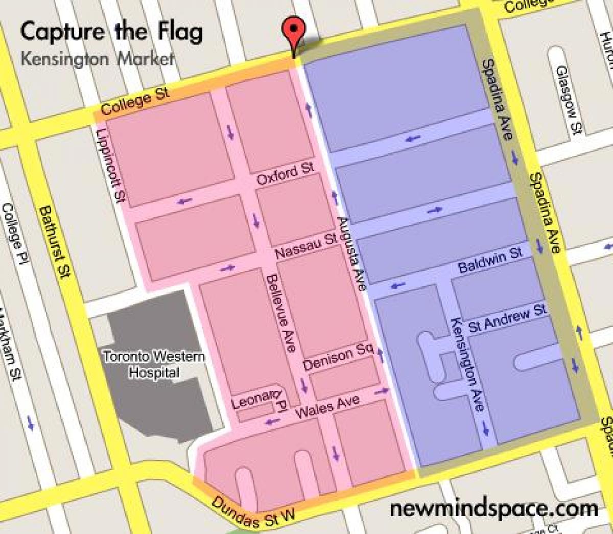 خريطة لندن سوق مدينة تورونتو ، 