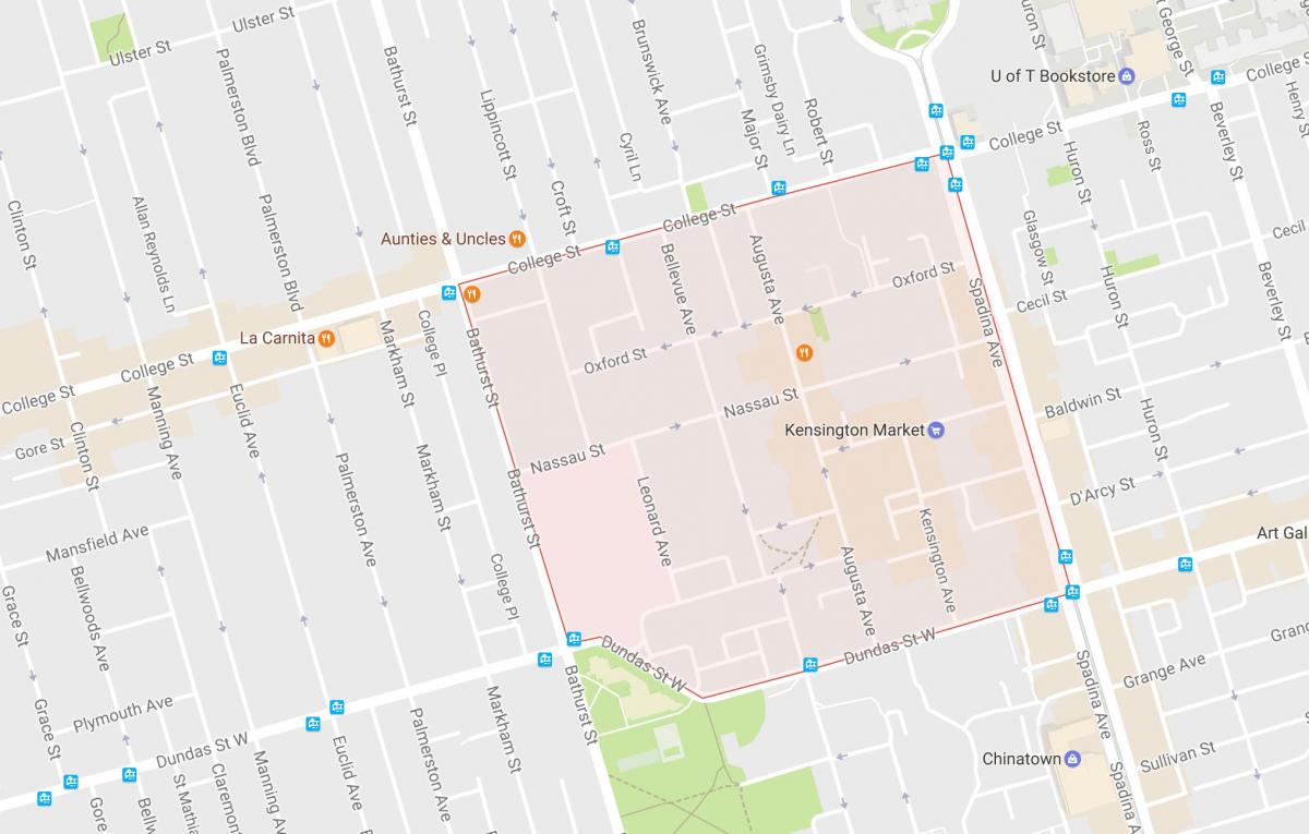 خريطة لندن سوق حي تورونتو