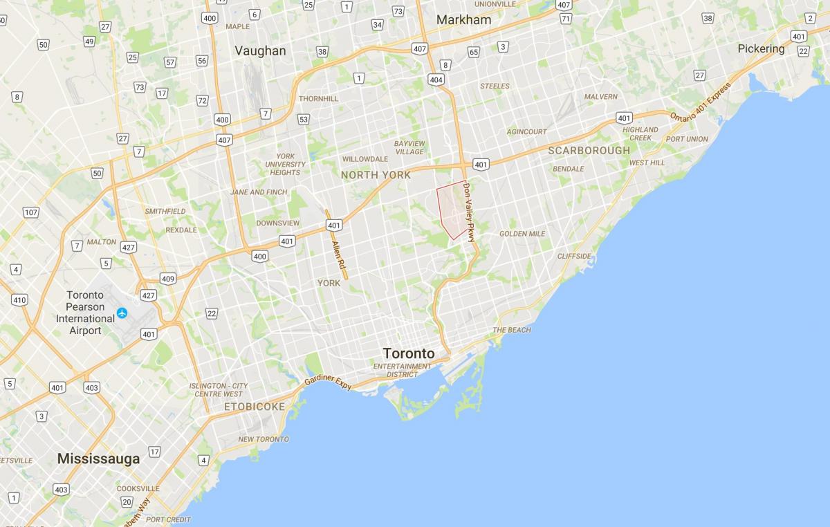 خريطة لا مطاحن مدينة تورونتو