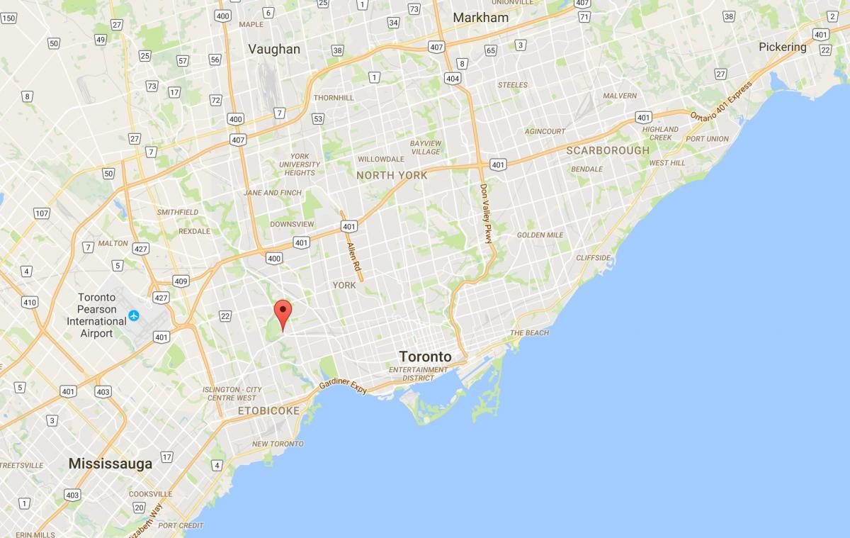 خريطة لامبتون مدينة تورونتو