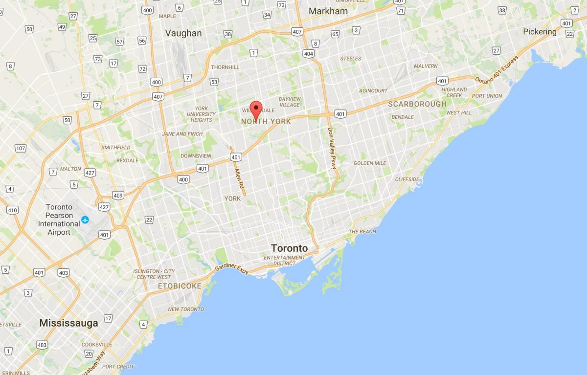 خريطة لانسينغ مدينة تورونتو