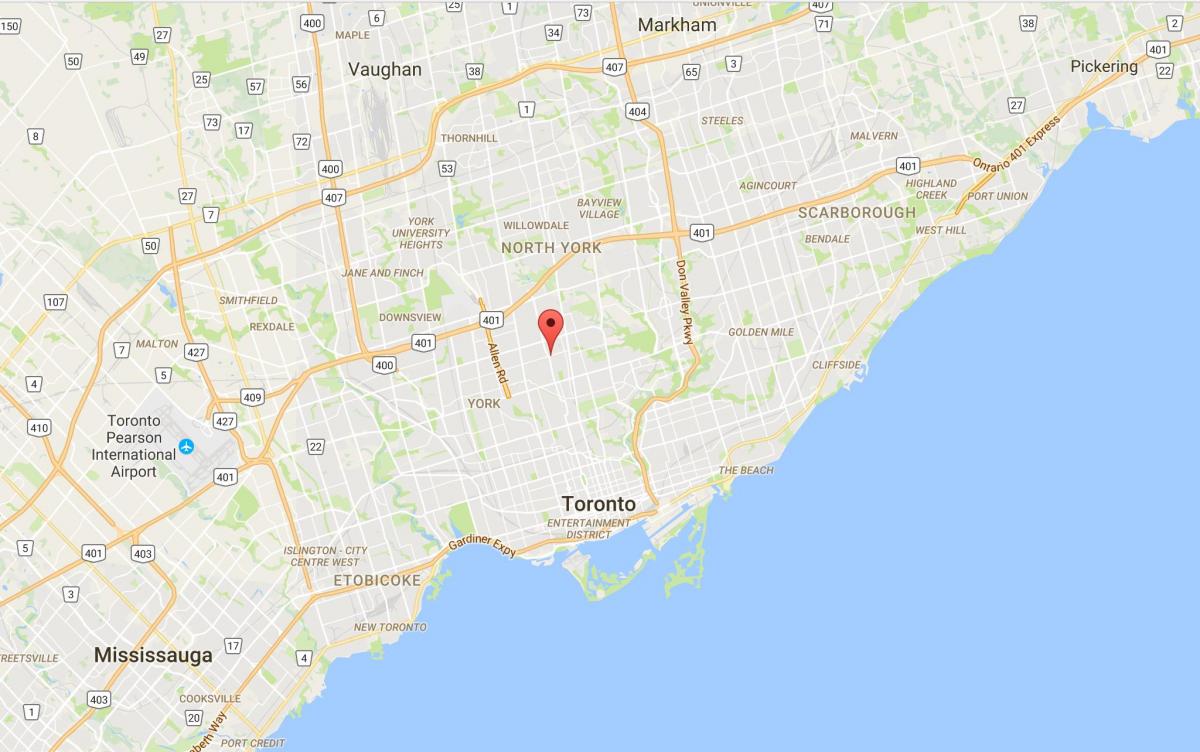 خريطة ليتون مدينة تورونتو