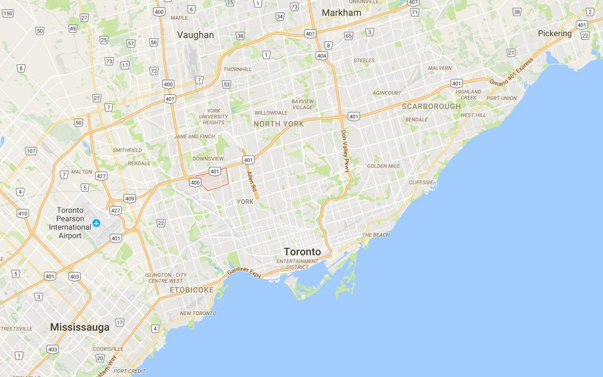 خريطة ورقة القيقب مدينة تورونتو